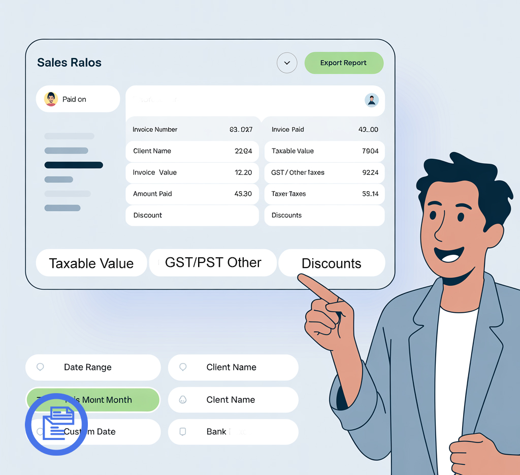 Sales Report with filter